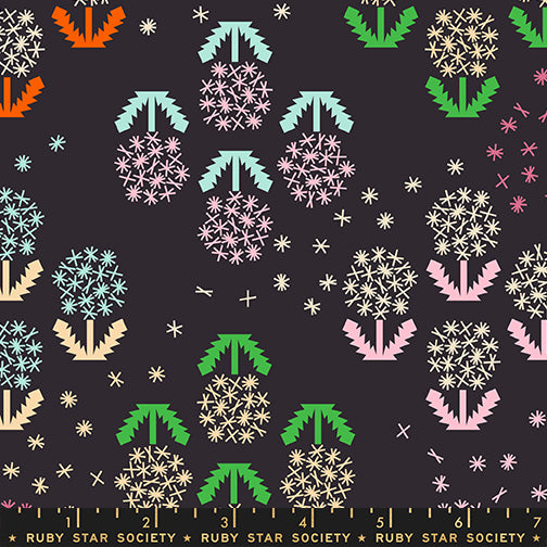 Manufacturer: Ruby Star Society
Designer: Rashida Coleman-Hale
Collection: Float
Print Name: Wishes in Soft Black CANVAS
Material: 70% Cotton 30% Linen
Weight: Quilting
SKU: RS1150-18L
Width: 44 inches