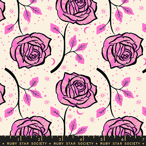 Manufacturer: Ruby Star Society
Designer: Sarah Watts
Collection: Ink Shop
Print Name: Ink Rose in Lipstick
Material: 100% Cotton
Weight: Quilting
SKU: RS2139-12
Width: 44 inches