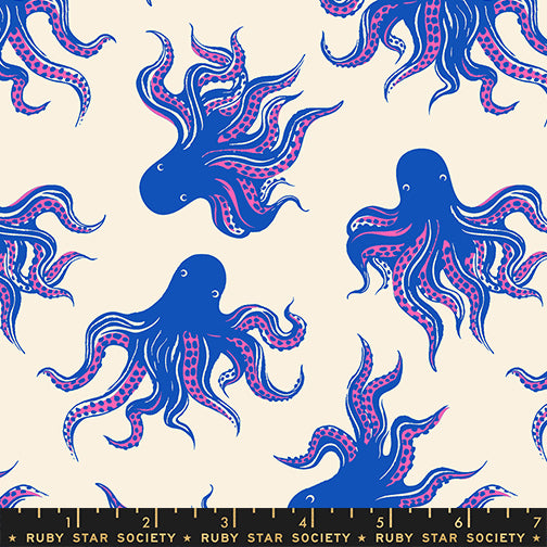 Manufacturer: Ruby Star Society
Designer: Sarah Watts
Collection: Ink Shop
Print Name: Mystery Food in Blue Ribbon
Material: 100% Cotton
Weight: Quilting
SKU: RS2144-15
Width: 44 inches