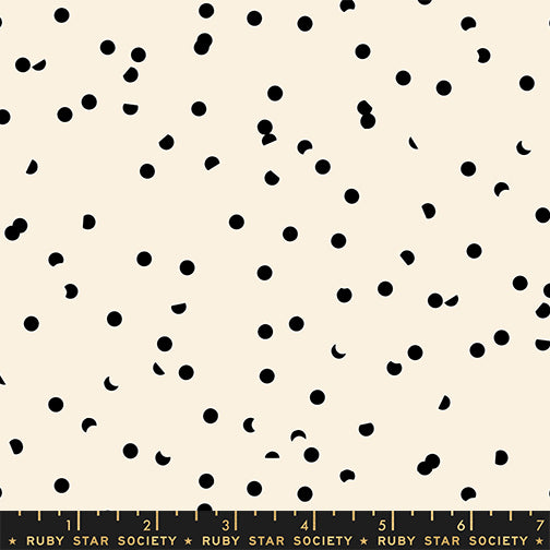 Manufacturer: Ruby Star Society
Designer: Kimberly Kight
Collection: Sidekicks
Print Name: Hole Punch in Black on Natural
Material: 100% Cotton
Weight: Quilting
SKU: RS5220-50
Width: 44 inches