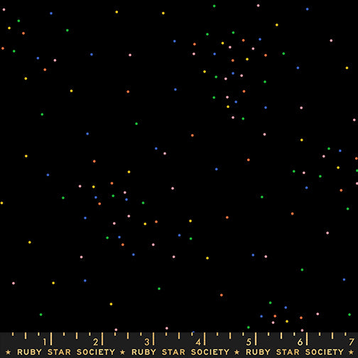 Manufacturer: Ruby Star Society
Designer: Melody Miller
Collection: Sidekicks
Print Name: Sugar in Multi on Black
Material: 100% Cotton
Weight: Quilting
SKU: RS5222-49
Width: 44 inches