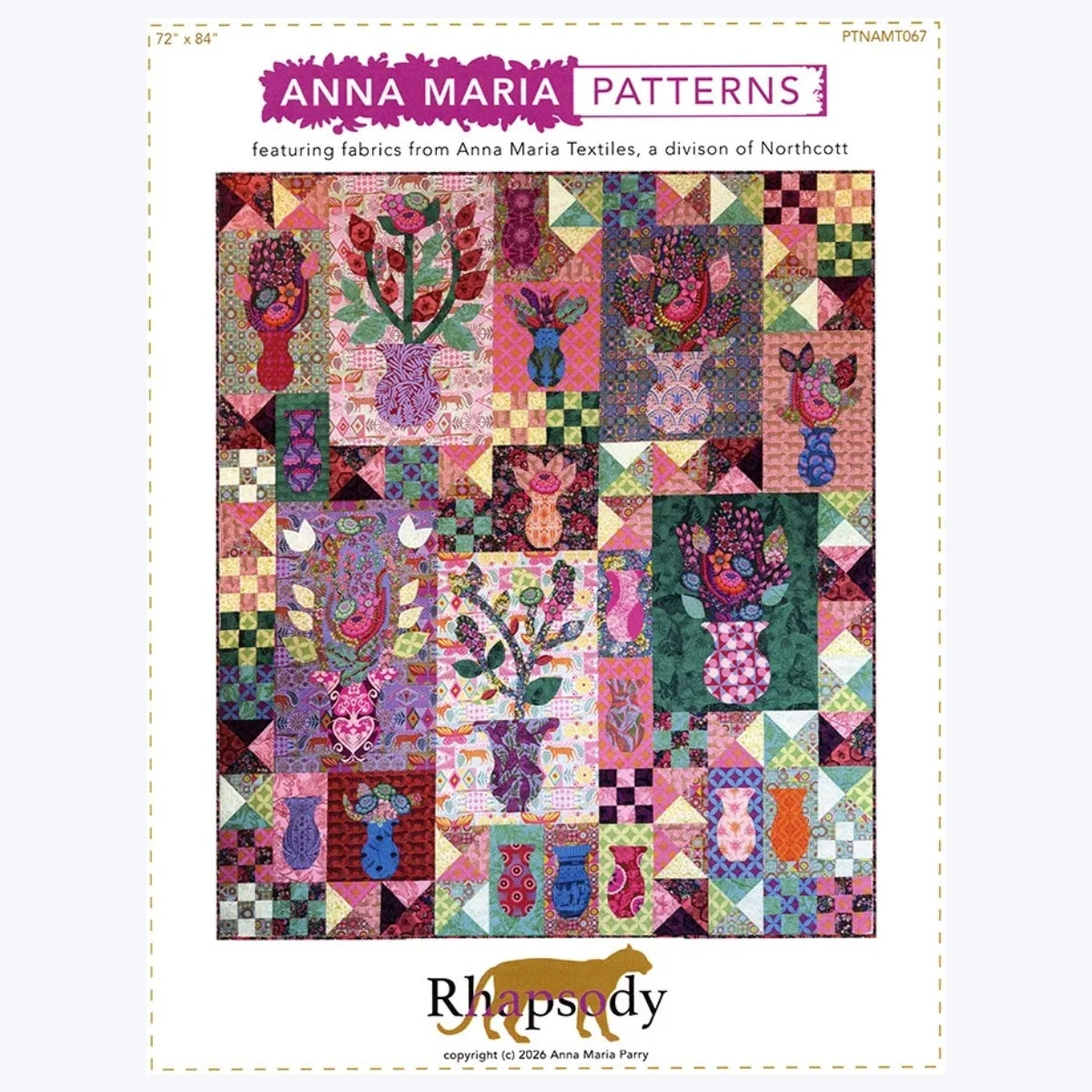 **This listing is for The Rhapsody Quilt BOM Pattern ONLY

The pattern is divided into five parts and will provide detailed fabric cutting guidance, along with applique methods suitable for both hand and machine work. While the pattern is comprehensive and includes two templates, Anna Maria will also provide a monthly video to highlight key techniques and offer added insight for extra confidence.

Fabric is NOT included.