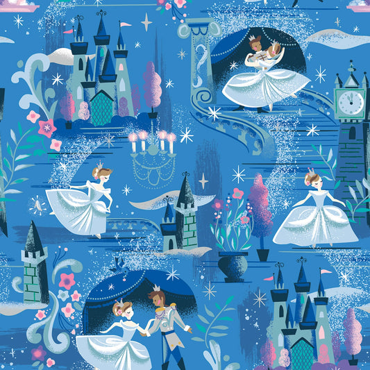Manufacturer: Riley Blake Designs
Designer: Jill Howarth
Collection: Wishes
Print Name: The Ball in Blueberry Sparkle
Material: 100% Cotton
Weight: Quilting
SKU: C18070R-BLUEBERRY
Width: 44 inches
