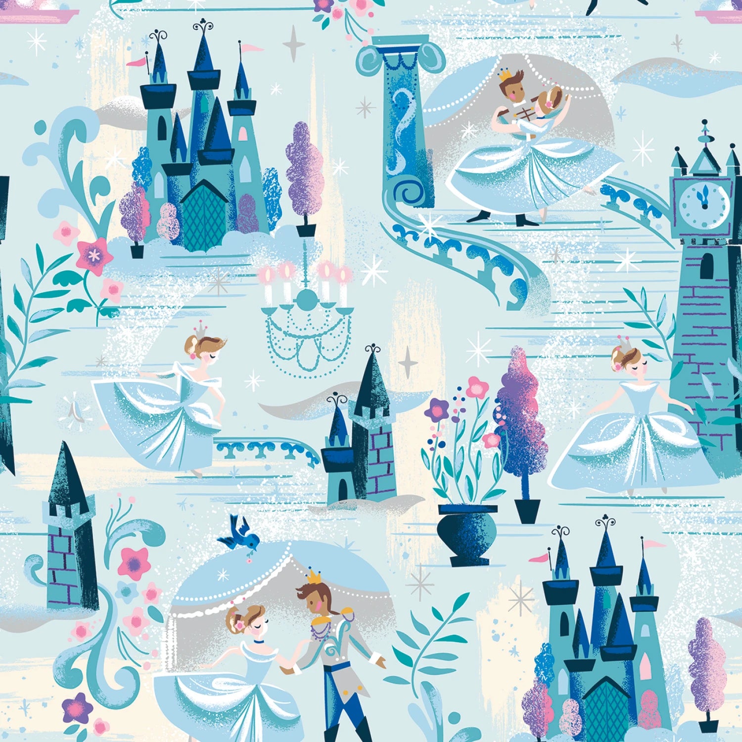 Manufacturer: Riley Blake Designs
Designer: Jill Howarth
Collection: Wishes
Print Name: The Ball in Powder Sparkle
Material: 100% Cotton
Weight: Quilting
SKU: C18070R-POWDER
Width: 44 inches