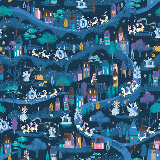 Manufacturer: Riley Blake Designs
Designer: Jill Howarth
Collection: Wishes
Print Name: Moonlight in Blueberry Sparkle
Material: 100% Cotton
Weight: Quilting
SKU: C18072R-BLUEBERRY
Width: 44 inches