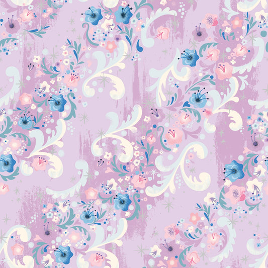 Manufacturer: Riley Blake Designs
Designer: Jill Howarth
Collection: Wishes
Print Name: Cindy's Flowers in Vanity Sparkle
Material: 100% Cotton
Weight: Quilting
SKU: C18074R-VANITY
Width: 44 inches