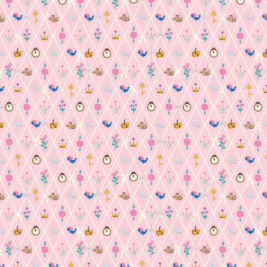 Manufacturer: Riley Blake Designs
Designer: Jill Howarth
Collection: Wishes
Print Name: Diamond in Petal Pink Sparkle
Material: 100% Cotton
Weight: Quilting
SKU: C18075R-PETALPINK
Width: 44 inches