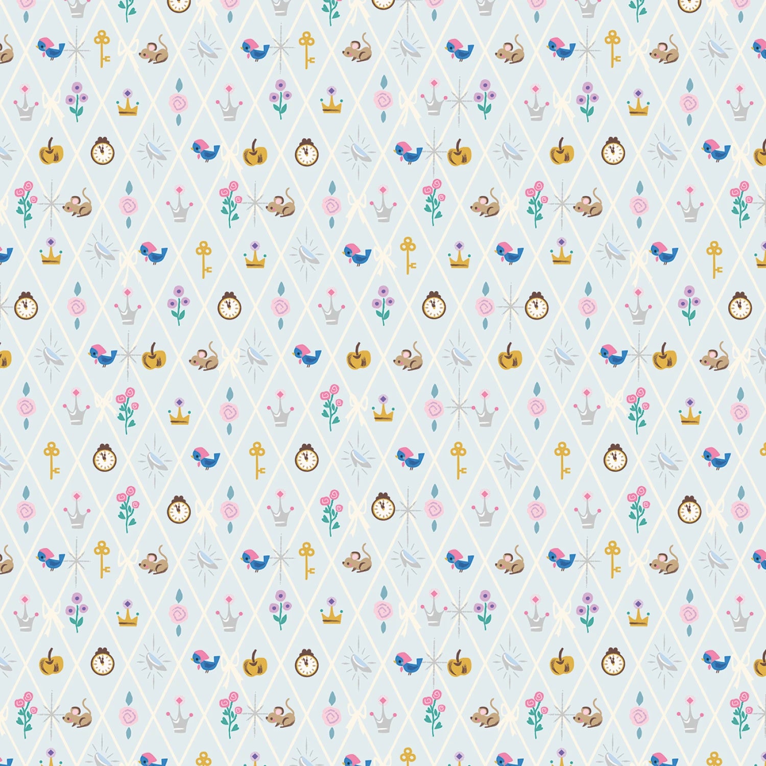 Manufacturer: Riley Blake Designs
Designer: Jill Howarth
Collection: Wishes
Print Name: Diamond in Powder Sparkle
Material: 100% Cotton
Weight: Quilting
SKU: C18075R-POWDER
Width: 44 inches