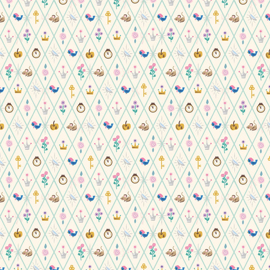 Manufacturer: Riley Blake Designs
Designer: Jill Howarth
Collection: Wishes
Print Name: Diamond in Vintage White Sparkle
Material: 100% Cotton
Weight: Quilting
SKU: C18075R-VINTAGEWHITE
Width: 44 inches