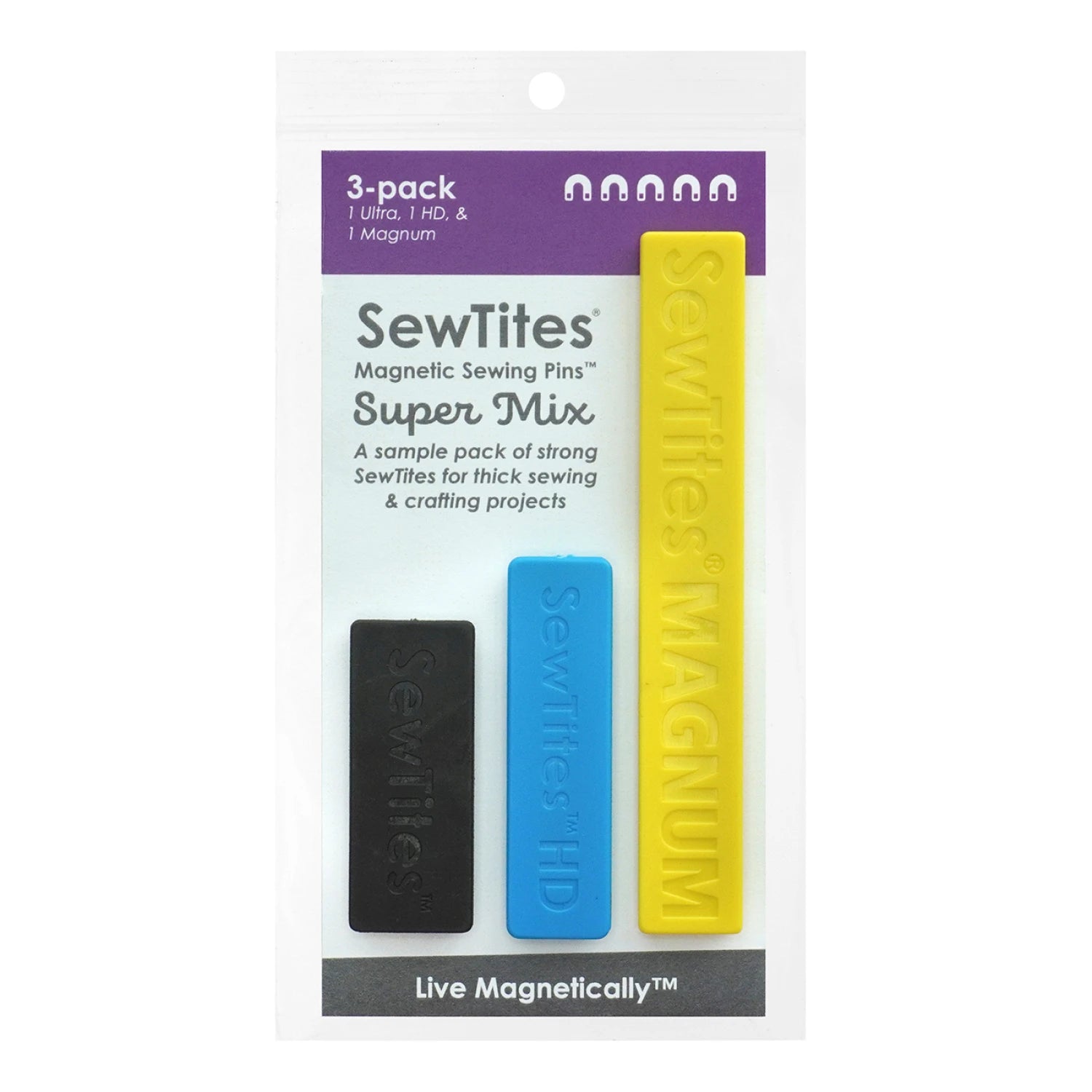 When your project demands serious holding power, reach for the Super Mix.

Whether sewing or gluing, our three ultra-strong magnetic champions tackle the toughest jobs – thick leather, layered bag construction, elaborate cosplay builds. No slipping. No shifting. No compromise. Because some projects don't take prisoners.

Contains one of each size: Ultra, HD and Magnum