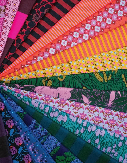 Anna Maria Textiles - Lush Colorway 4 - FAT QUARTER BUNDLE