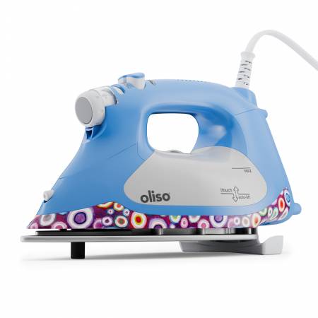 Say hello to Kaffe Fassett's flair and Oliso's innovation - the new Kaffe Fassett Oliso TG1600Pro Plus Project Iron features Oliso’s most-loved patented iTouch® technology. Simply touch the handle and the iron lowers, ready to work. Take your hand off and the patented scorch guards lift the iron off the board preventing scorches, burns, and tipping. It’s not only safer, but it also saves time as well as your wrists!