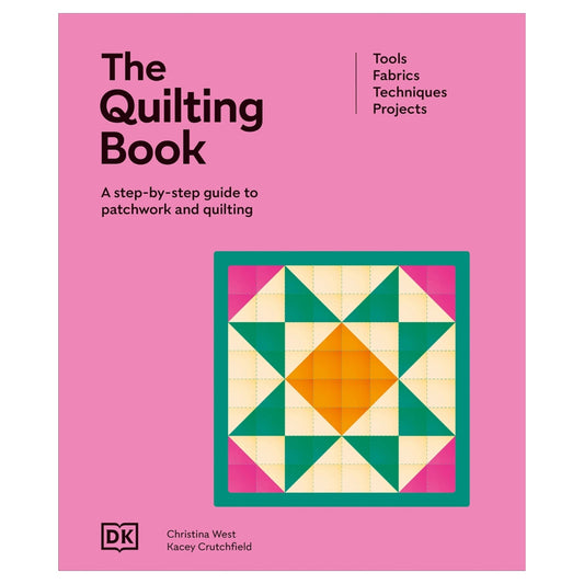 The Quilting Book contains everything you need to know to create your own stunning quilt designs. This essential guide includes more than 200 step-by-step techniques, from measuring and cutting to quilting and binding, along with different styles including improv and foundation paper piecing.

Once you have practiced the basics, try out your newfound skills with 13 quilting projects, or design your own with 85 classic pattern blocks.

Whether you’re curious about quilting but don’t know where to start,