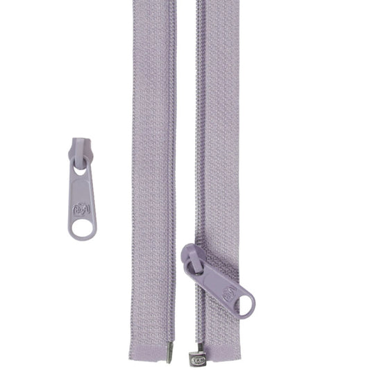 ByAnnie's 50 inch Separating Zipper and Extra Slide is a great addition to your sewing arsenal.

The zipper is perfect for coats, garments, specialty bag construction, home decor and anywhere that a separating zipper is needed.

PLUS, with the included extra slide, you can use any remaining zipper tape for another project to match your outfit.