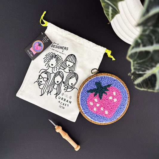 The Urban Acres - Strawberry by Kimberly Kight Punch Needle Kit