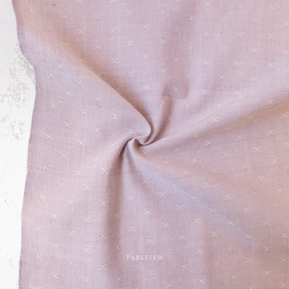 Manufacturer: Fableism Supply Co. Designer: Fableism Supply Co. Collection: Sprout Wovens Print Name: Lavender Tea Material: 100% Cotton Woven SKU: FSW-118-Lavender-Tea Width: 44 inches