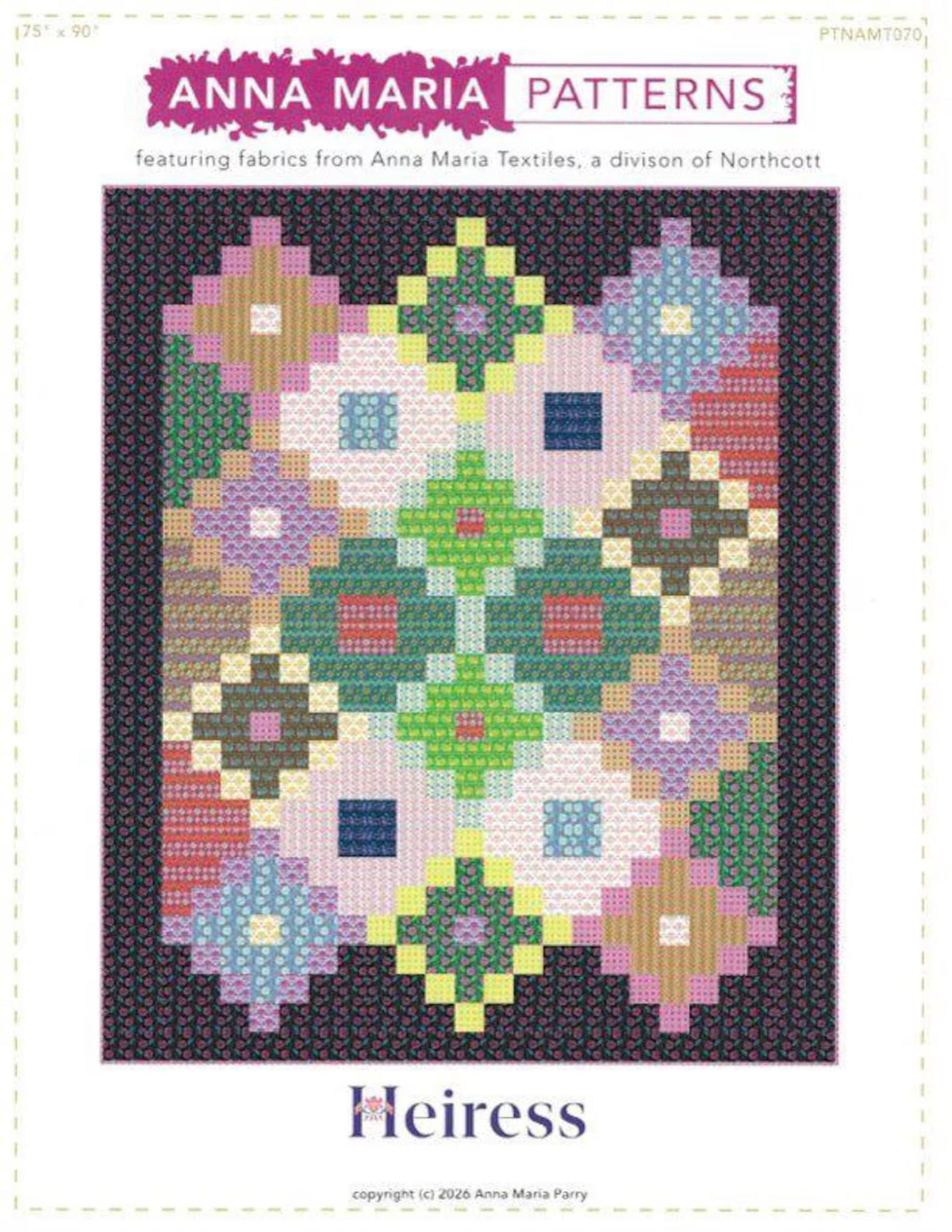 Anna Maria Textiles - Heiress - Heiress Quilt PATTERN