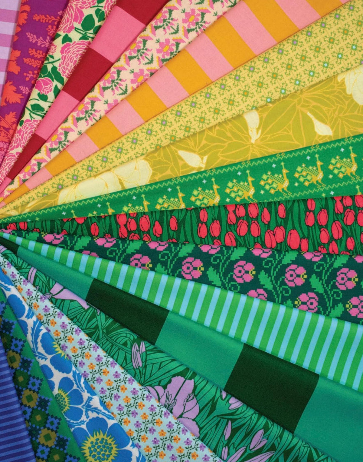 Anna Maria Textiles - Cheery Colorway 4 - FAT QUARTER BUNDLE