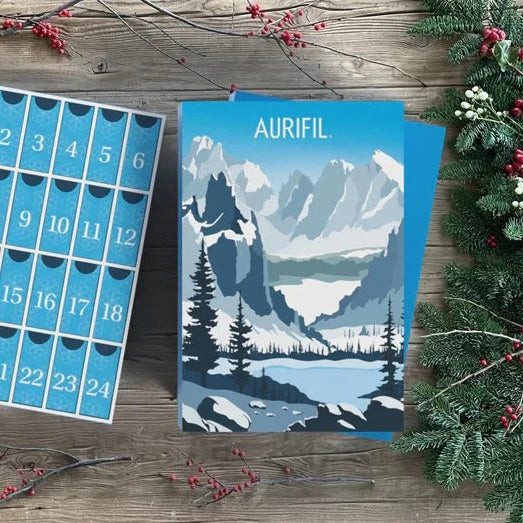 Introducing Le Alpi, Aurifil's inaugural advent calendar. A delightful homage to the holiday traditions of our childhood, it was designed to rekindle the pure, unadulterated joy that once sparkled in our eyes as we eagerly awaited the festive season. Each compartment holds one small spool of Aurifil’s 100% cotton thread, meticulously curated to bring a burst of excitement.   