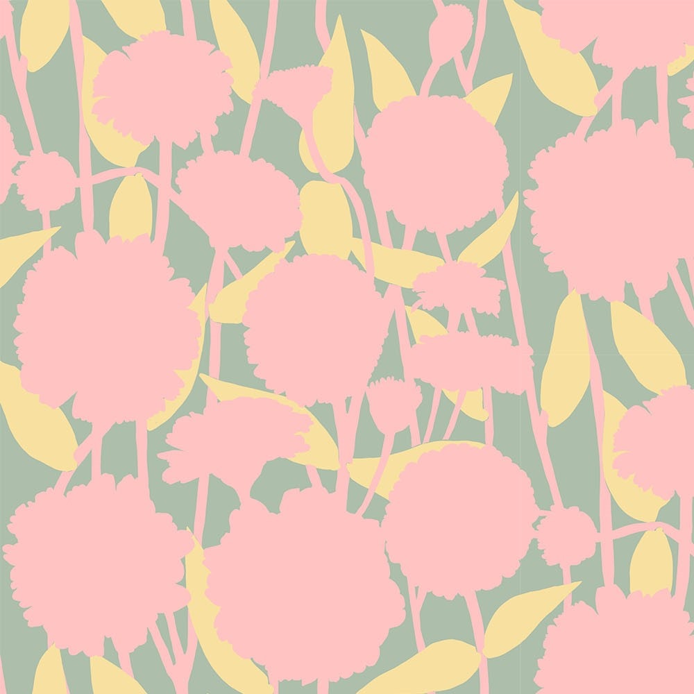 Manufacturer: Anna Maria Textiles for Northcott Fabrics
Designer: Anna Maria Parry
Collection: Silhouette
Print Name: Pompom in Chalk
Material: 55% Linen 45% Cotton
Weight: Quilting 
SKU: CLAMT103-52V
Width: 44 inches