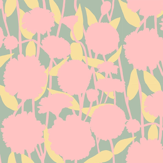 Manufacturer: Anna Maria Textiles for Northcott Fabrics
Designer: Anna Maria Parry
Collection: Silhouette
Print Name: Pompom in Chalk
Material: 55% Linen 45% Cotton
Weight: Quilting 
SKU: CLAMT103-52V
Width: 44 inches