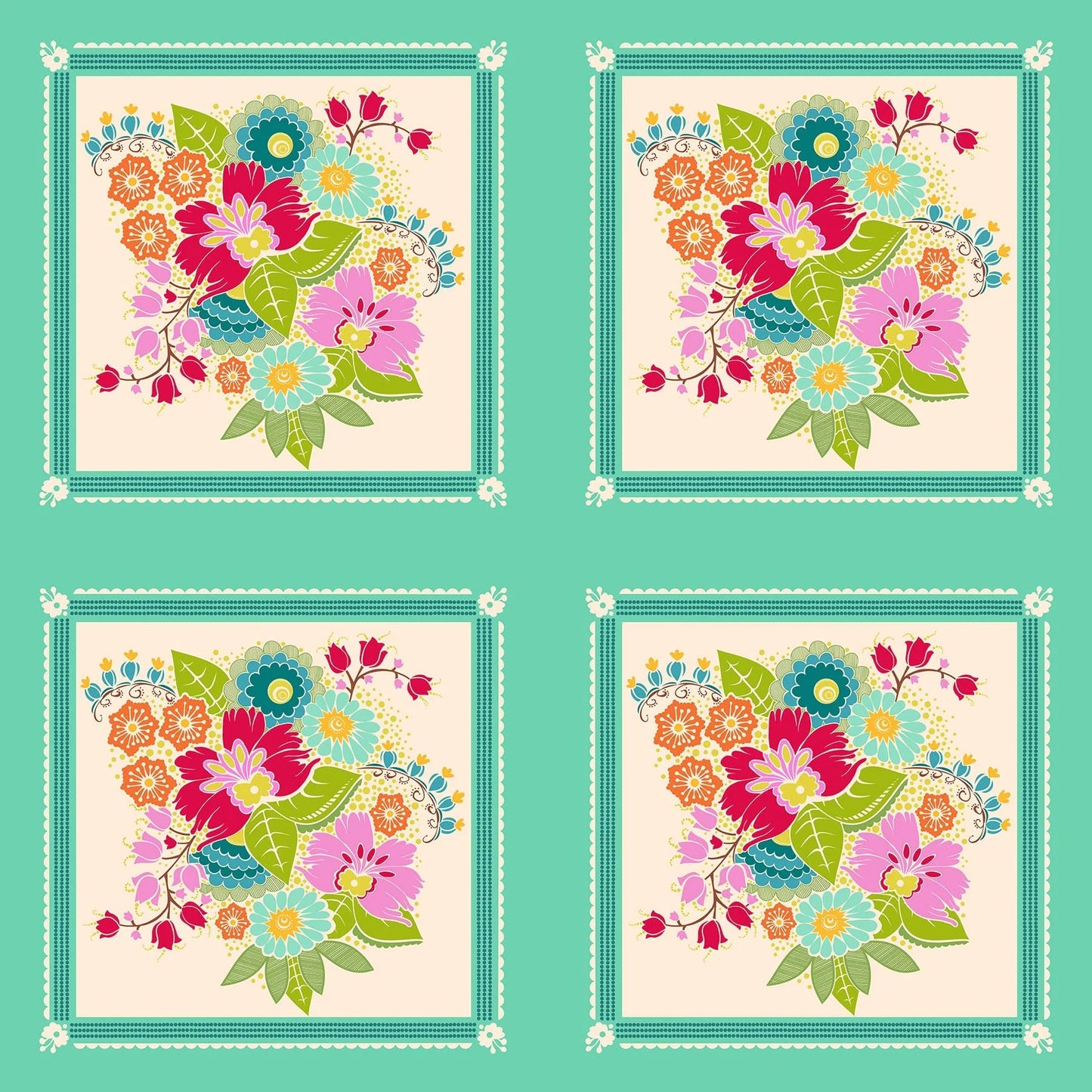 This listing is for one (1) panel. Panel measures 24" x 44"

Manufacturer: Anna Maria Textiles for Northcott Fabrics
Designer: Anna Maria Parry
Collection: Allegory
Print Name: Square Dance in Bright PANEL
Material: 100% Cotton
Weight: Quilting
SKU: AMT144-64C
Width: 44 inches