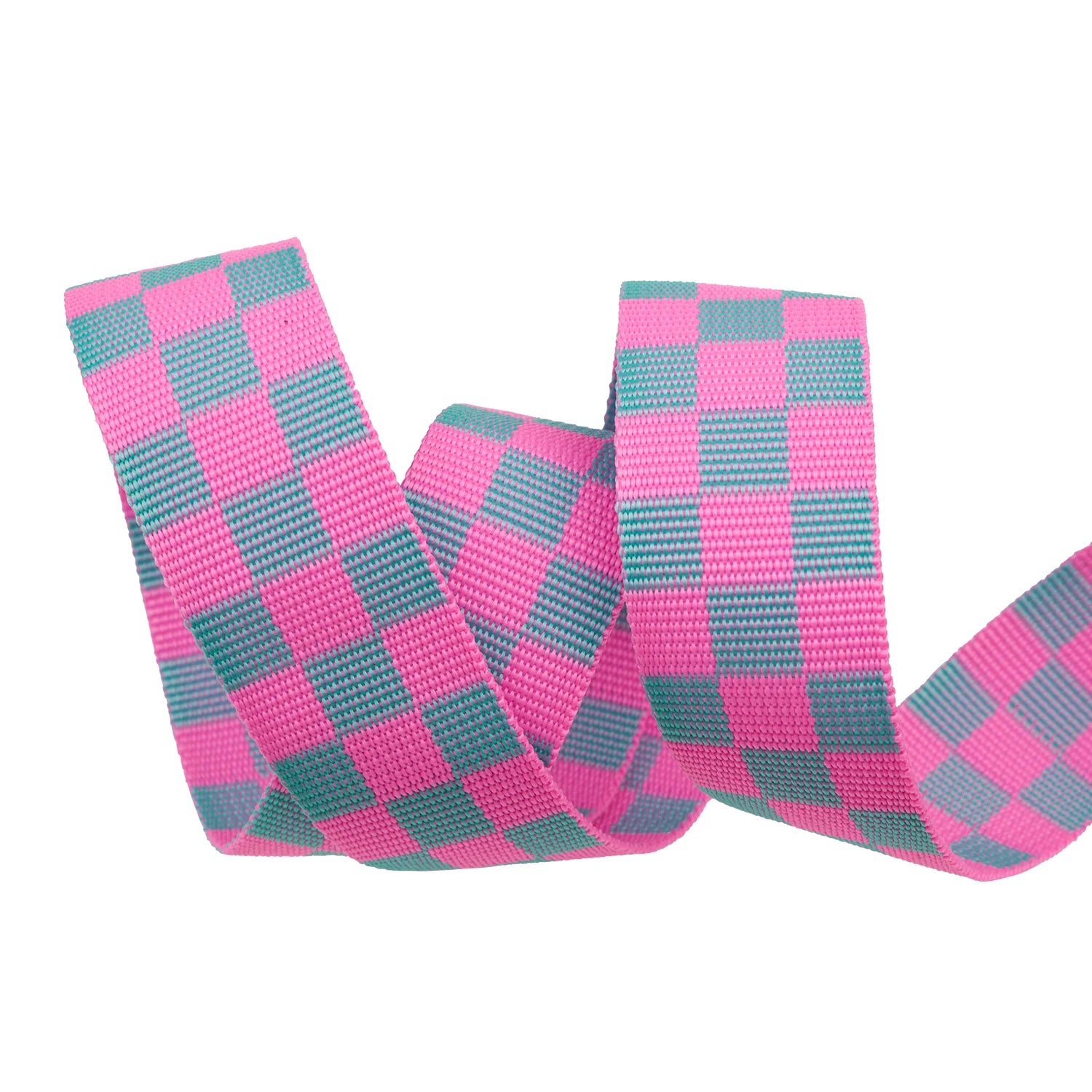 Tula Pink 1 1/2" Nylon Webbing by Renaissance Ribbons.  Webbing is SOLD BY THE YARD.

Untamed Webbing - Check Please in Cosmic.