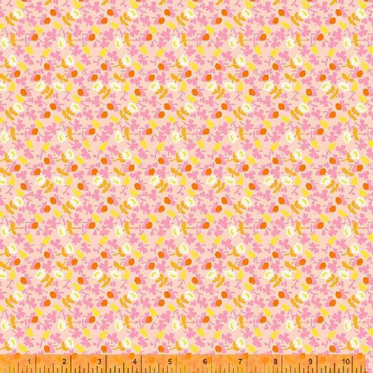 Manufacturer: Windham Fabrics Designer: Heather Ross Collection: Lucky Rabbit Print Name: Calico in Pink Material: 100% Cotton  Weight: Quilting  SKU: 37027A-7 Width: 44 inches