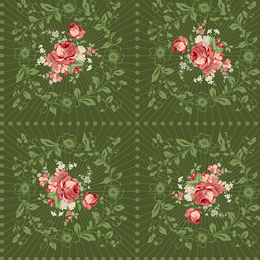 Manufacturer: Andover Fabrics Designer: Giucy Giuce Collection: Natale Print Name: Wreath in Verde Material: 100% Cotton Weight: Quilting  SKU: A-9873-G