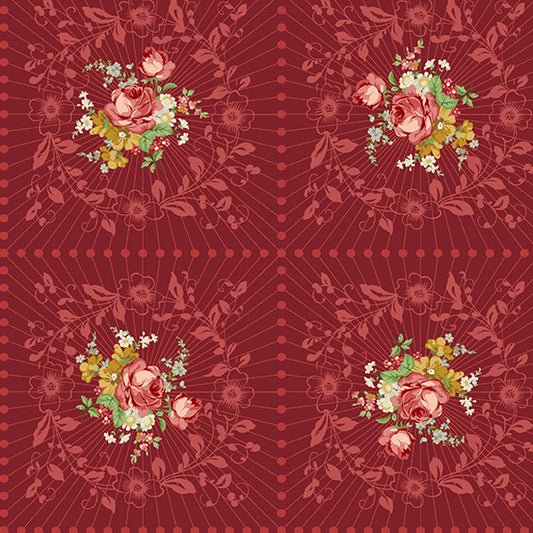 Manufacturer: Andover Fabrics Designer: Giucy Giuce Collection: Natale Print Name: Wreath in Stella di Natale Material: 100% Cotton Weight: Quilting  SKU: A-9873-R