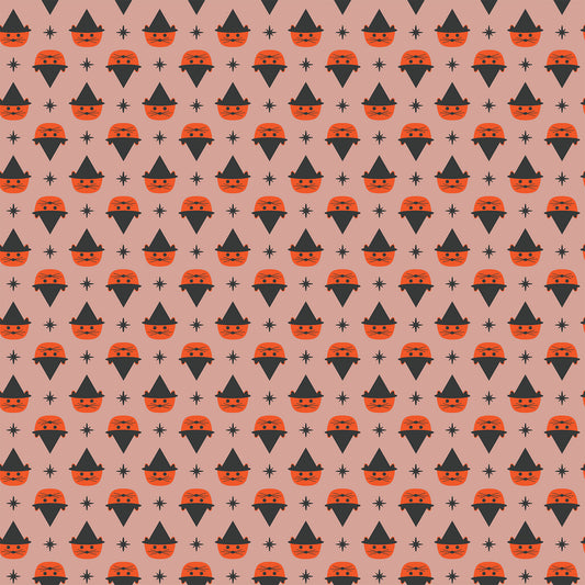 Manufacturer: Figo Fabrics Designer: Dana Willard Collection: Ghosttown Print Name: Cats in Orange Material: 100% Cotton Weight: Quilting  SKU: 90519-56 Width: 44 inches