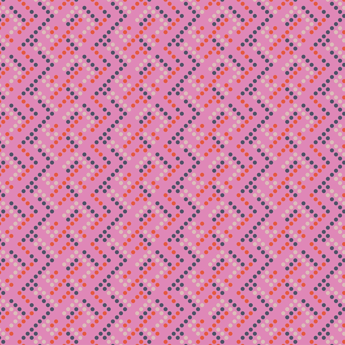 Manufacturer: Figo Fabrics Designer: Dana Willard Collection: Ghosttown Print Name: Dots in Pink Material: 100% Cotton Weight: Quilting  SKU: 90520-21 Width: 44 inches