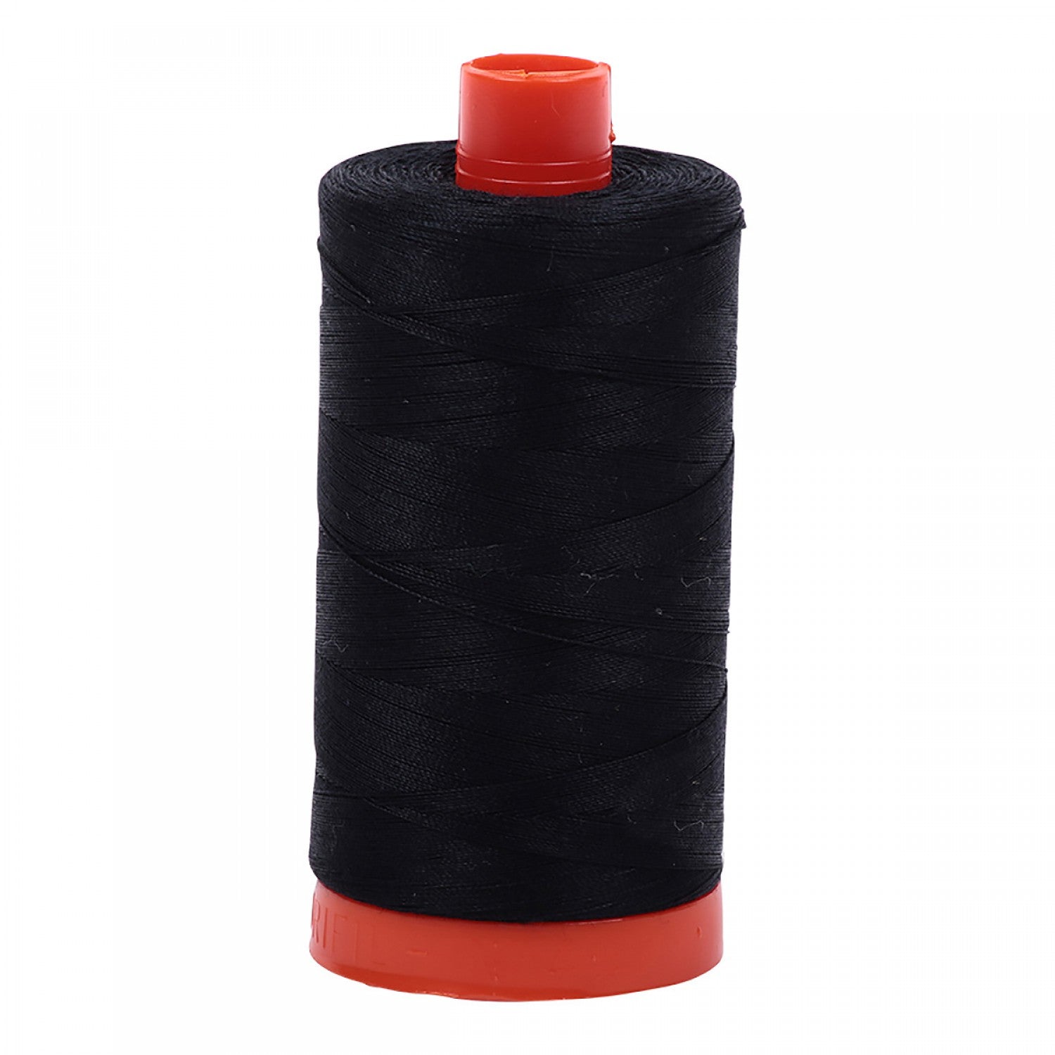 Large Spool 50wt: 2692 Black. 1422 yds.  100% Long Staple Mercerized Egyptian Cotton.  For Machine Embroidery, Quilting and Serging. 