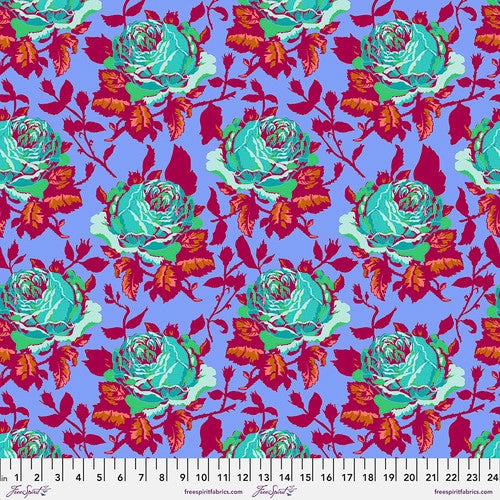 Manufacturer: FreeSpirit Fabrics Designer: Anna Maria Horner Collection: Vivacious Print Name: Show Off in Periwinkle Material: 100% Cotton  Weight: Cotton Lawn SKU: CLAH005.PERIWINKLE Width: 54/55 inches
