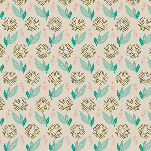 Manufacturer: Art Gallery Fabrics Collection: Haven Designer: Amy Sinibaldi Print Name: Clayflower Fresh Material: 100% Cotton  Weight: Quilting  SKU: HAV16404 Width: 44 inches