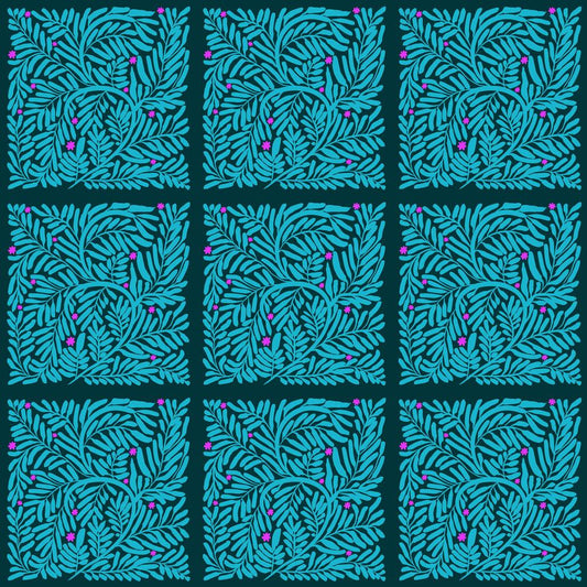Manufacturer: FreeSpirit Fabrics Designer: Anna Maria Horner Collection: Brave Print Name: Pruned in Sea Material: 100% Cotton  Weight: Quilting  SKU: PWAH198.SEA Width: 44 inches