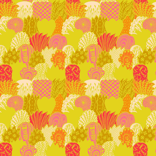 Manufacturer: FreeSpirit Fabrics Designer: Anna Maria Horner Collection: Brave Print Name: Scales in Mango Material: 100% Cotton  Weight: Quilting  SKU: PWAH201.MANGO Width: 44 inches