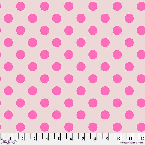 Manufacturer: FreeSpirit Fabrics Designer: Tula Pink Collection: Neon True Colors Print Name: Neon Pom Poms in Cosmic Material: 100% Cotton  Weight: Quilting  SKU: PWTP118.COSMIC Width: 44 inches