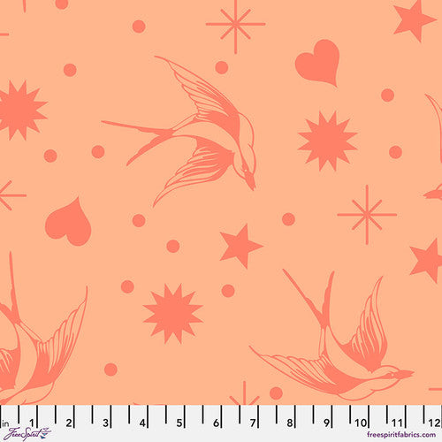 Manufacturer: FreeSpirit Fabrics Designer: Tula Pink Collection: Neon True Colors Print Name: Neon Fairy Flakes in Lunar Material: 100% Cotton  Weight: Quilting  SKU: PWTP157.LUNAR Width: 44 inches
