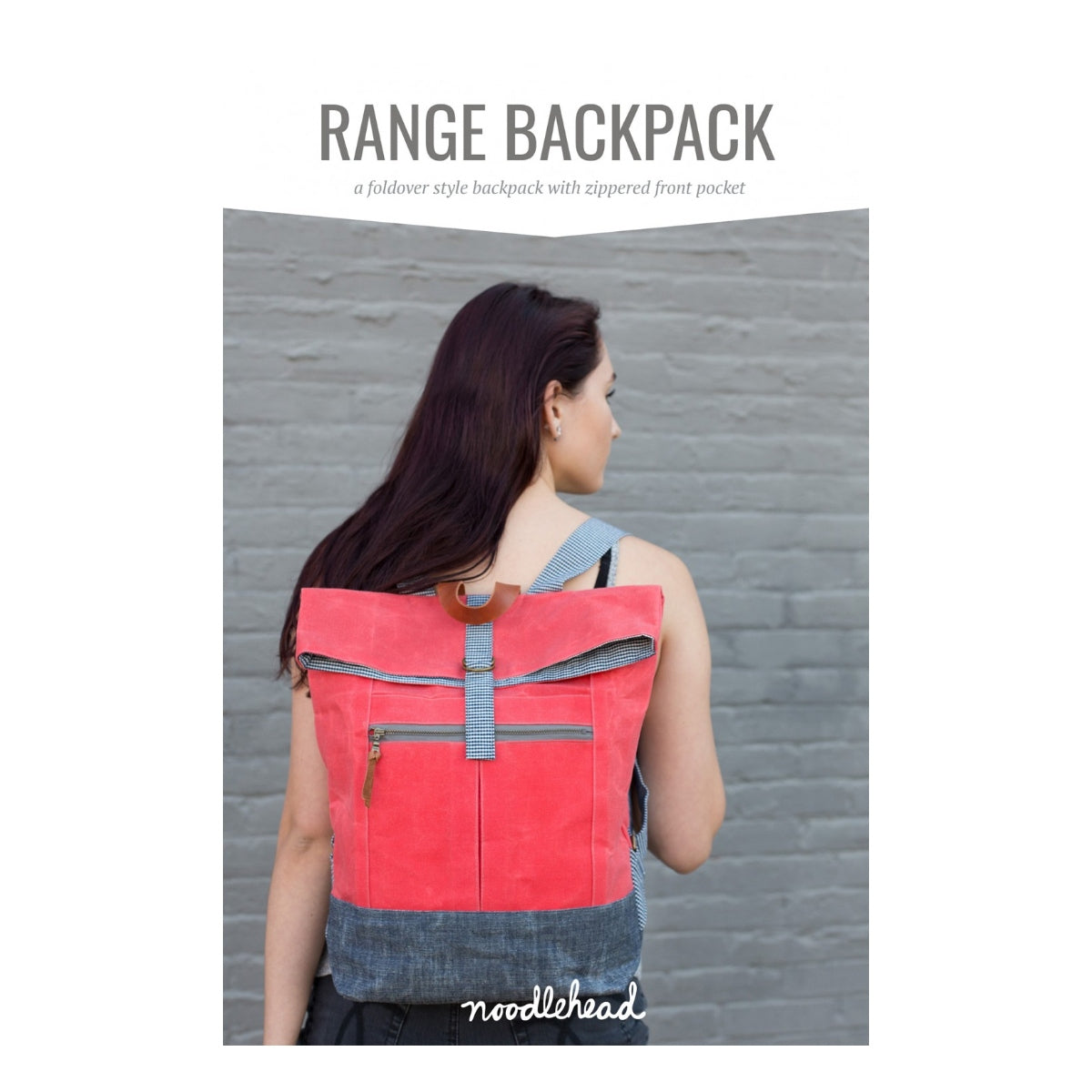 Range Backpack.  A useful and fun backpack to make! It’s great for any outing where you need to be hands free! The foldover top and closure keep things secure, while the front zippered pocket keeps essentials within easy reach. Adjustable straps make it wearable in any season  Finished Dimensions: 15in tall (closed), 10-1/2in wide x 4in deep (at base)