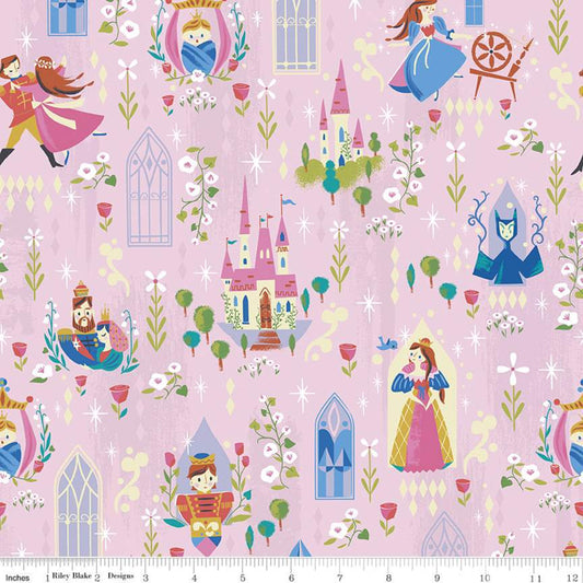 Manufacturer: Riley Blake Designs Designer: Jill Howarth Collection: Little Brier Rose Print Name: Main in Pink Sparkle Material: 100% Cotton  Weight: Quilting  SKU: SC11070-PINK