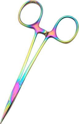 Tula Pink Hemostat with Arrow Point 5 Inch.  Ideal for pushing, pulling, turning or stuffing. This size hemostat is great for stuffing batting into applique piece