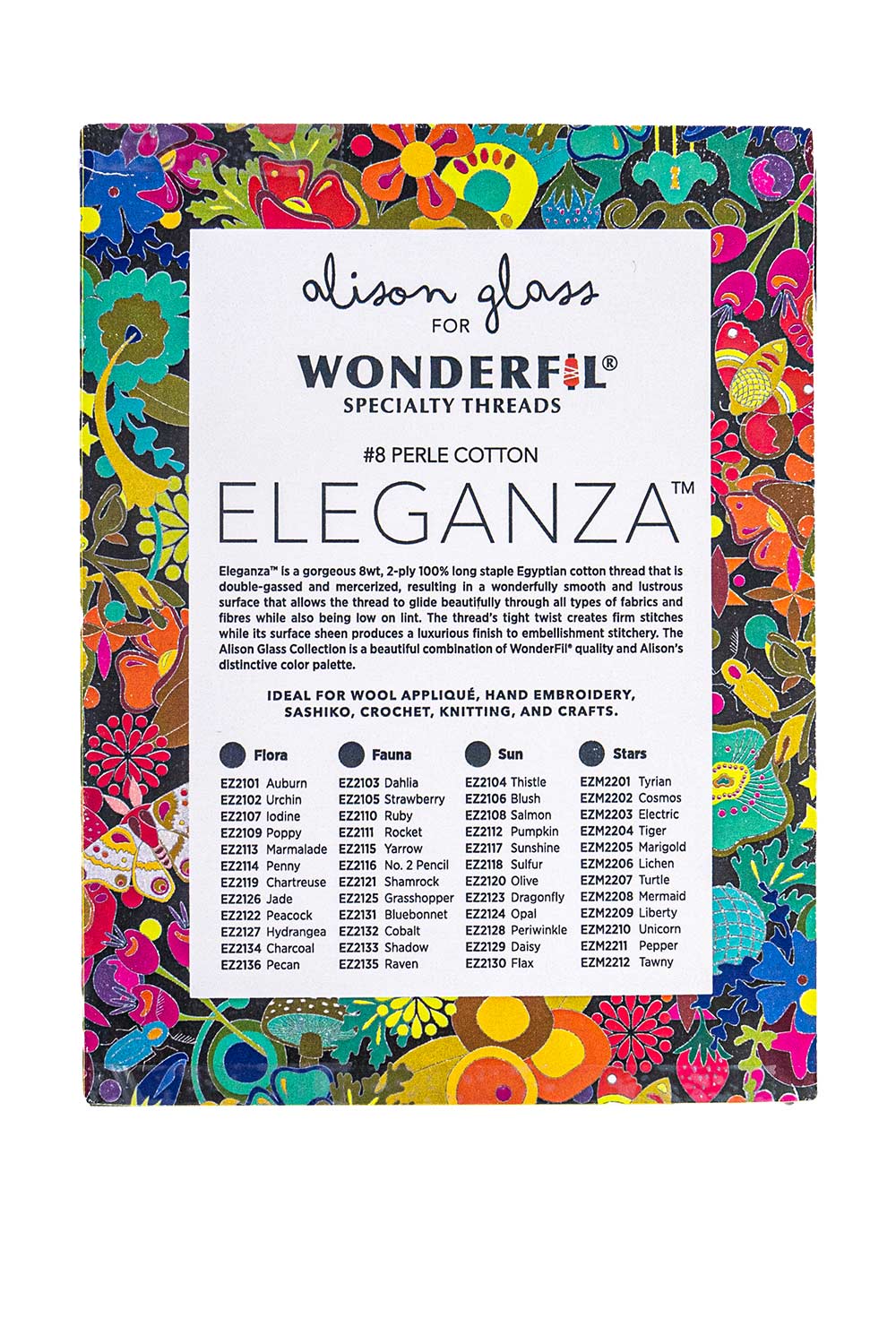 Alison Glass + Wonderfil Perle Cotton Thread Box - Veriegated Stars