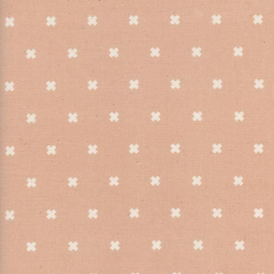 Manufacturer: RJR Fabrics Designer: Cotton + Steel Collection: Cotton + Steel Basics Print Name: XOXO in Ballet Unbleached Material: 100% Cotton Weight: Quilting  SKU: 35001-17 Width: 44 inches