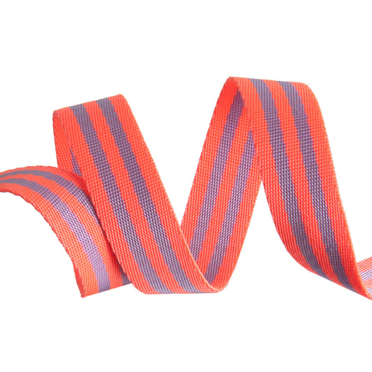 Tula Pink 1" Nylon Webbing by Renaissance Ribbons.  Webbing is SOLD BY THE YARD.